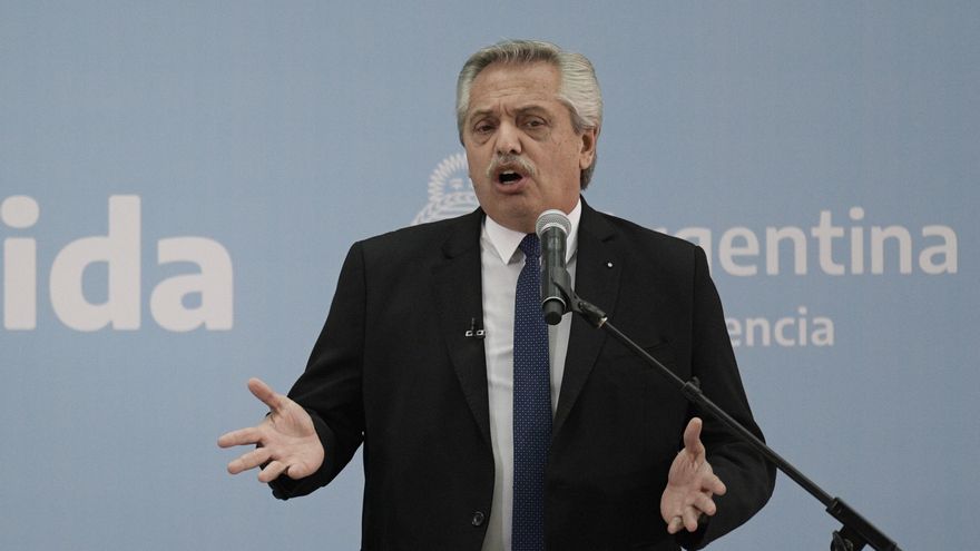 Fotografía de archivo del presidente de Argentina, Alberto Fernández. EFE/Juan Mabromata POOL