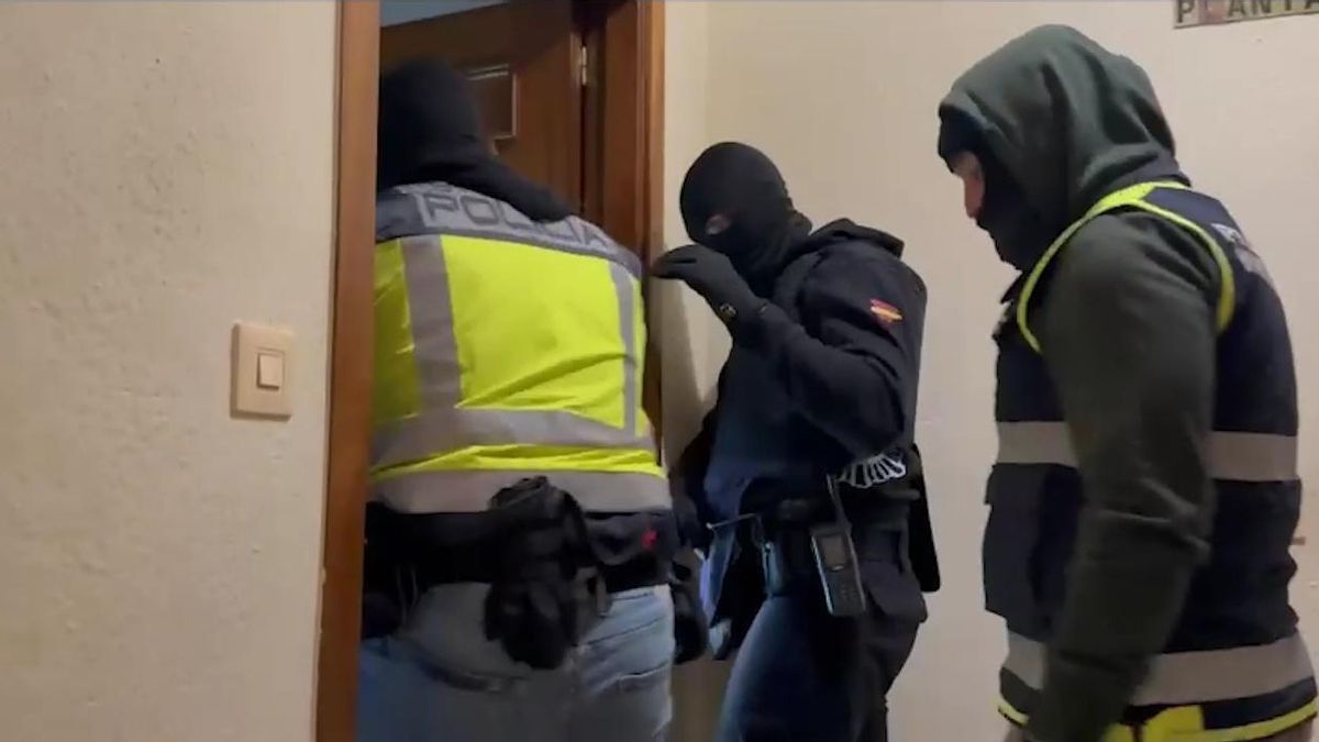 Operación policial contra el narcotráfico.