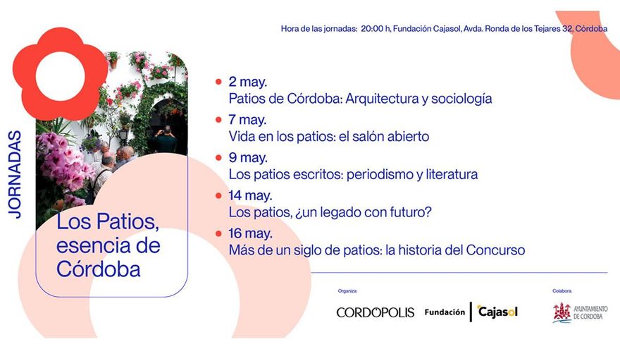 Los patios de Córdoba centrarán unas jornadas de análisis y debate