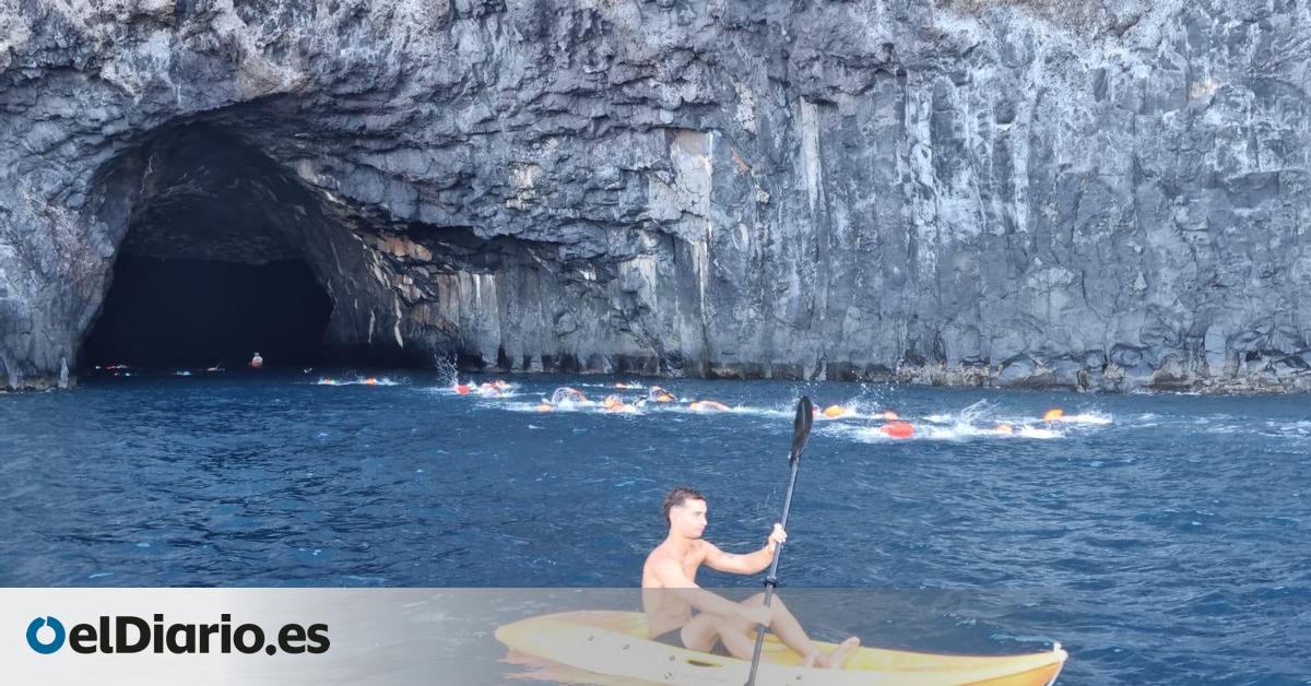 Más de 100 participantes de la  Primera Travesía a Nado Isla Bonita  atravesaron la ‘Capilla Sixtina del Atlántico’