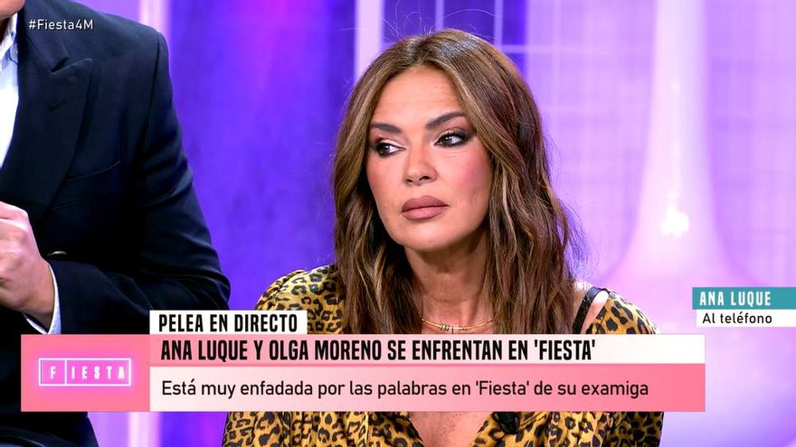 Tenso enfrentamiento entre Olga Moreno y Ana Luque en 'Fiesta': "Que se entere España de lo mentirosa que eres"