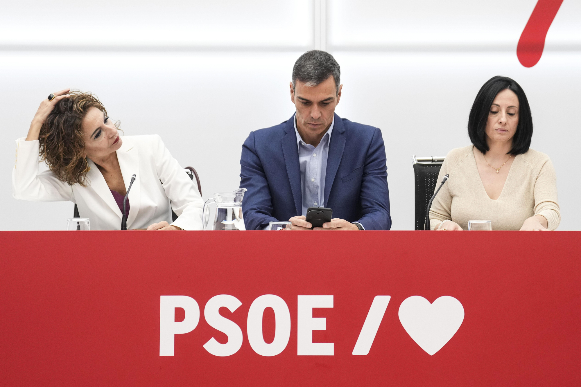 Montero, Sánchez y Torró en la Ejecutiva del PSOE en octubre.