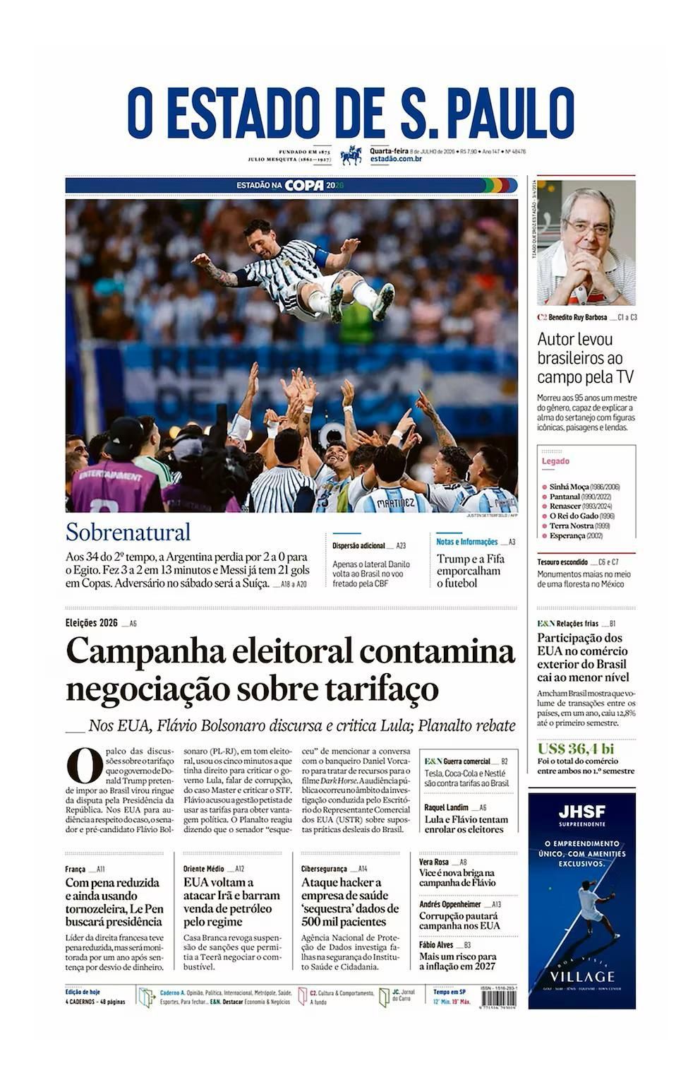 Hermosa mañana: las tapas de los diarios después del triunfo épico de Argentina ante Egipto
