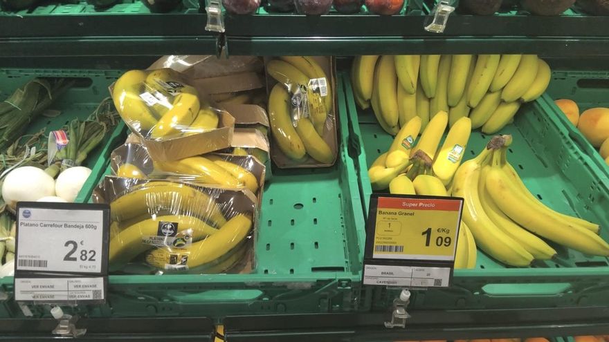 Los plataneros de Canarias repiten remuneración ruinosa por la fruta vendida en septiembre: 0,32 euros el kilo