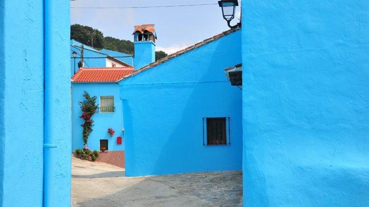 Júzcar y sus casas azules.