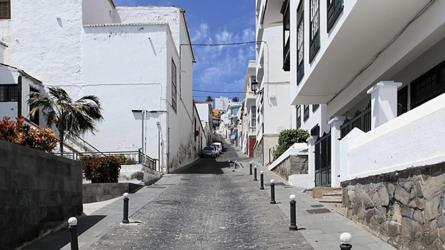 Calle Fernández Ferraz en Santa Cruz de La Palma.