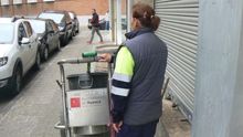 Trabajadora de la limpieza del Ayuntamiento de Huesca