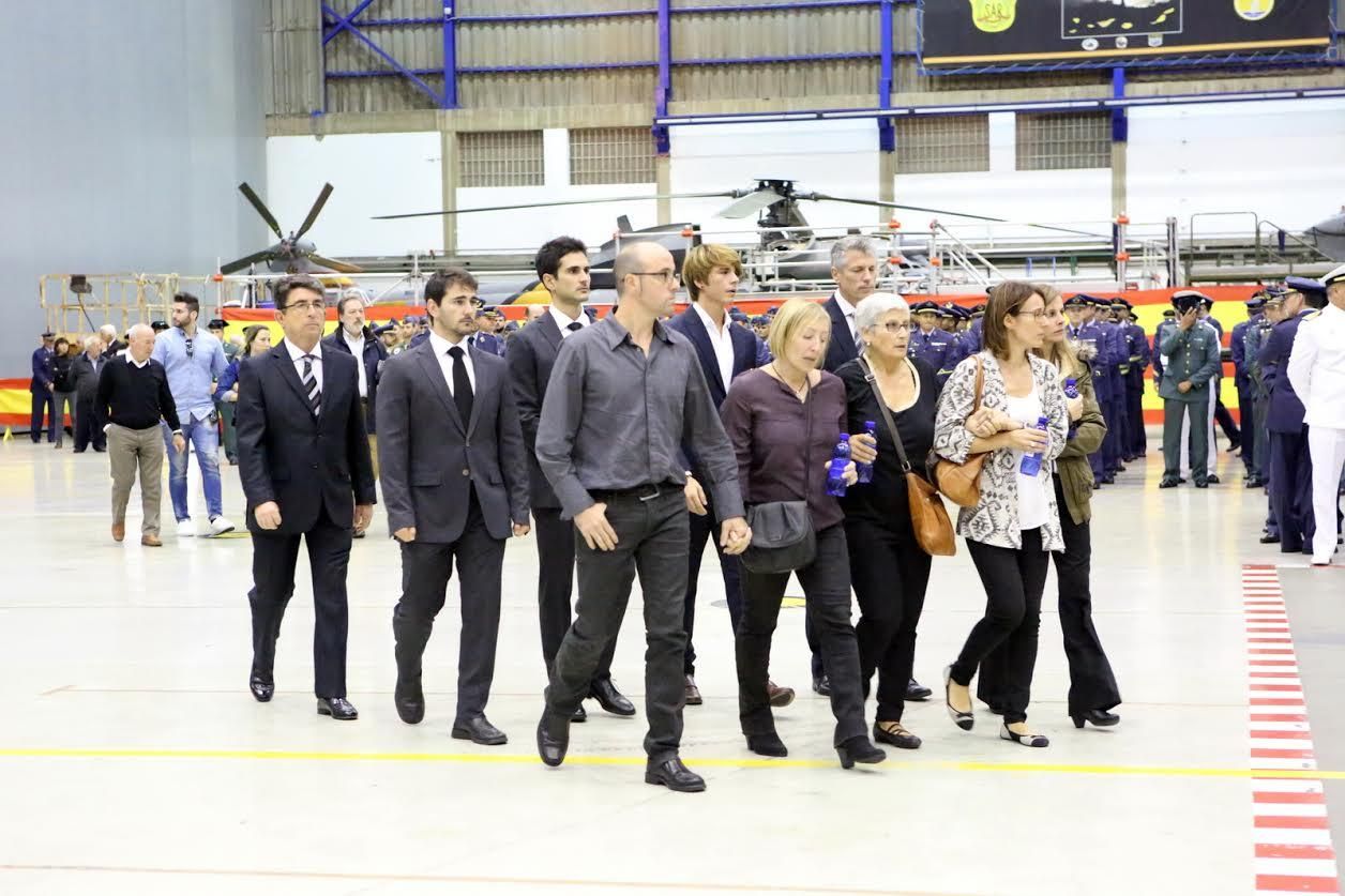 Funeral por los militares del SAR fallecidos en accidente de helicóptero.  (ALEJANDRO RAMOS)