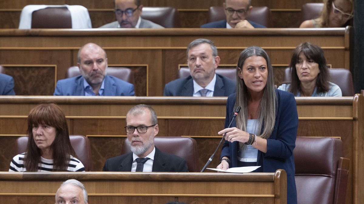 La portavoz de Junts en el Congreso, Miriam Nogueras, en el Congreso de los Diputados, a 11 de septiembre de 2024, en Madrid (España).