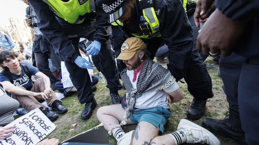 Suben a 532 los arrestados tras una protesta de apoyo al grupo Palestine Action en Londres