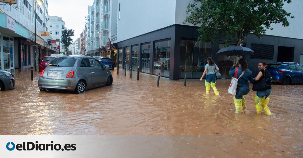 Los estragos en Ibiza tras el paso del temporal obligan a la UME a enviar 150 efectivos más