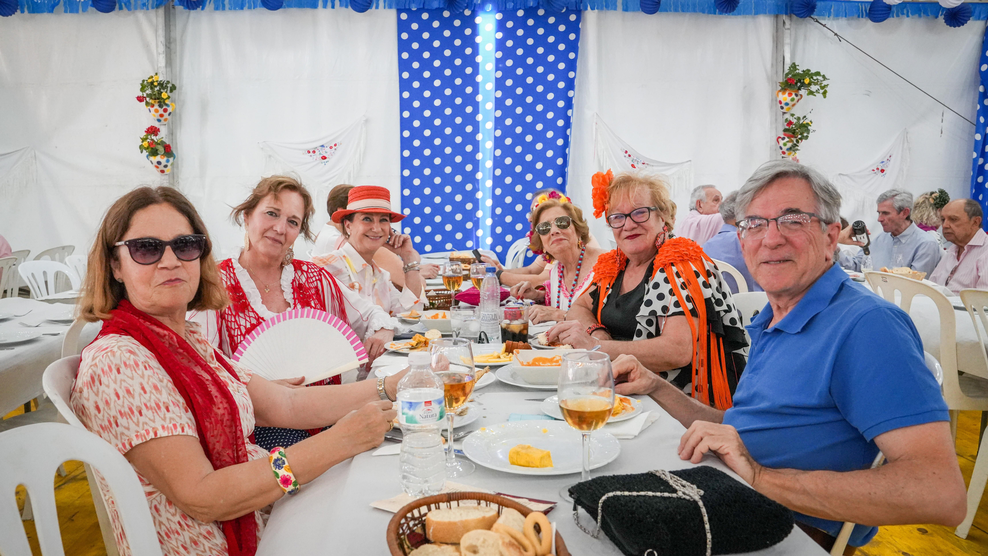 Comidas de empresas y amigos en la Feria de Córdoba
