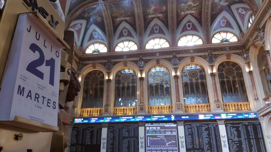 La bolsa española cierra en verde pero se desinfla al final de la sesión