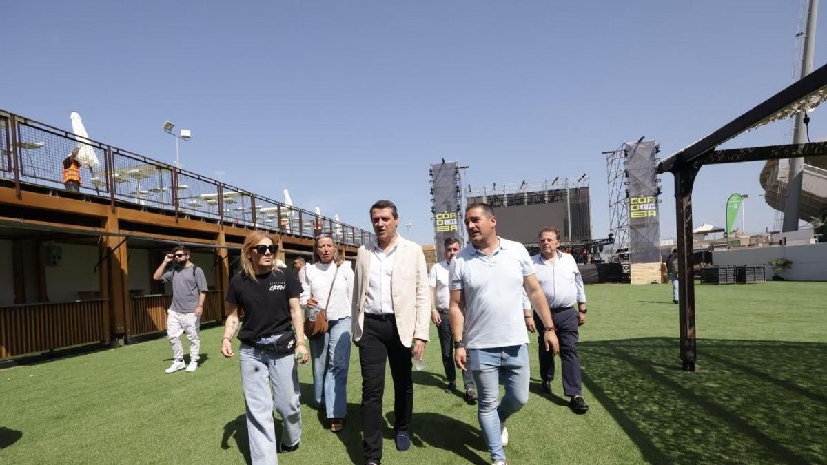Visita al recinto del Córdoba Live en 2025.