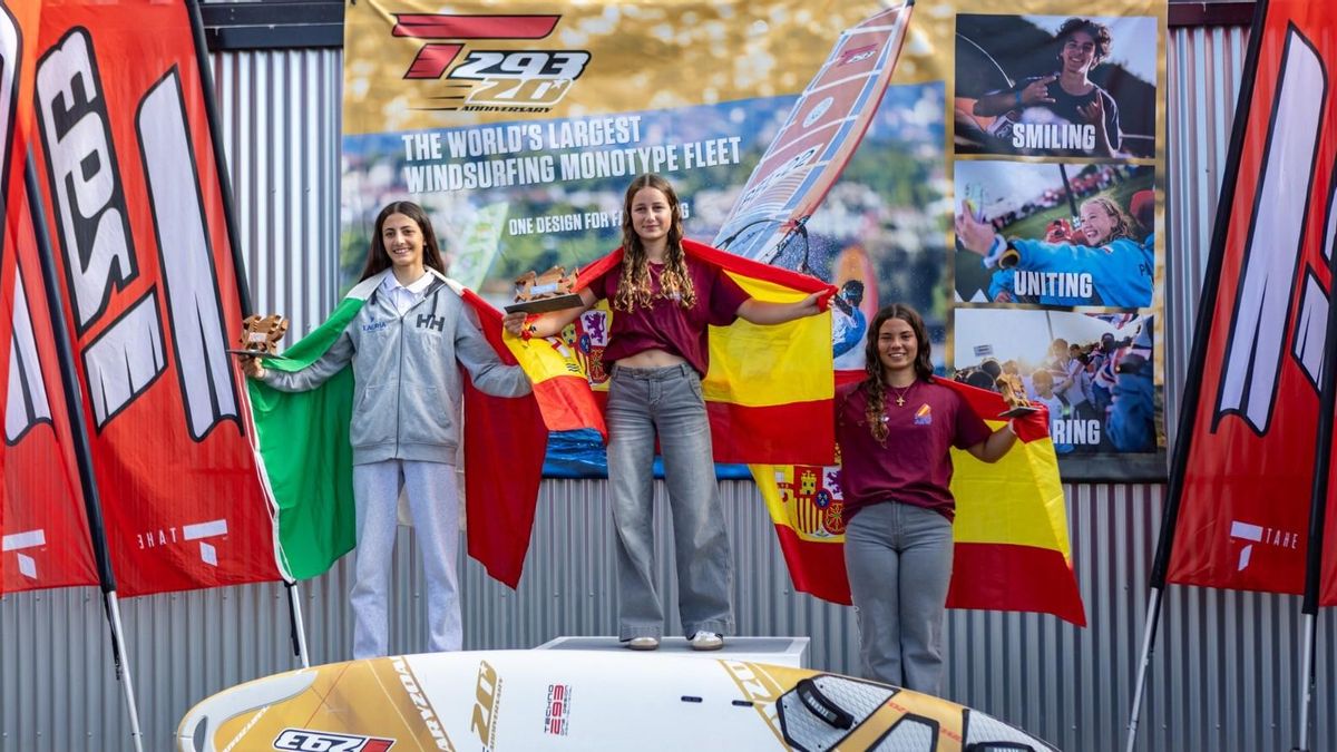Podio con presencia de las dos jugadoras canarias.