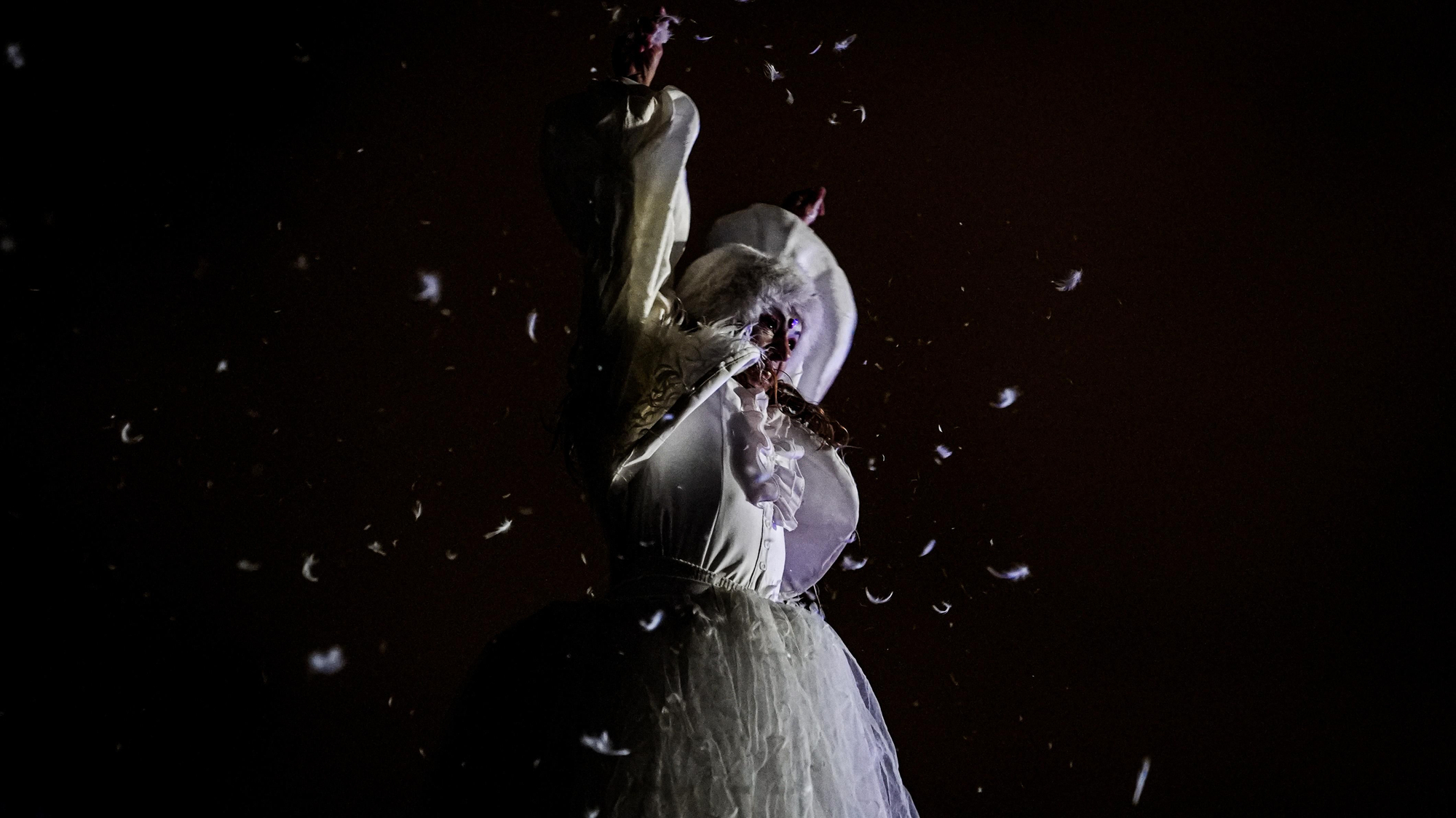 Espectáculo de acrobacias en la Corredera