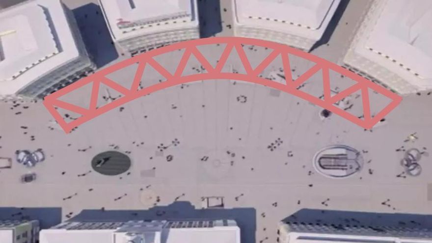 La propuesta final del Ayuntamiento de Madrid para dar sombra en Sol: toldos efímeros durante los meses de calor