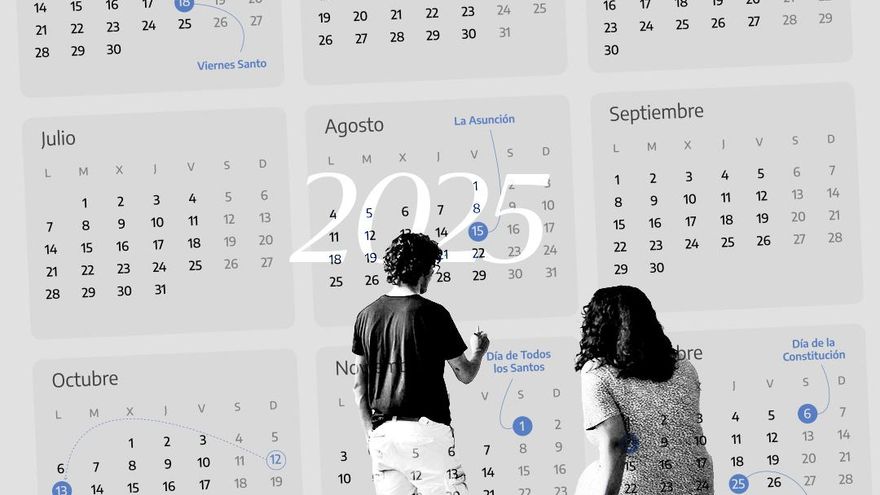 Calendario laboral en España 2025: festivos y puentes en cada comunidad