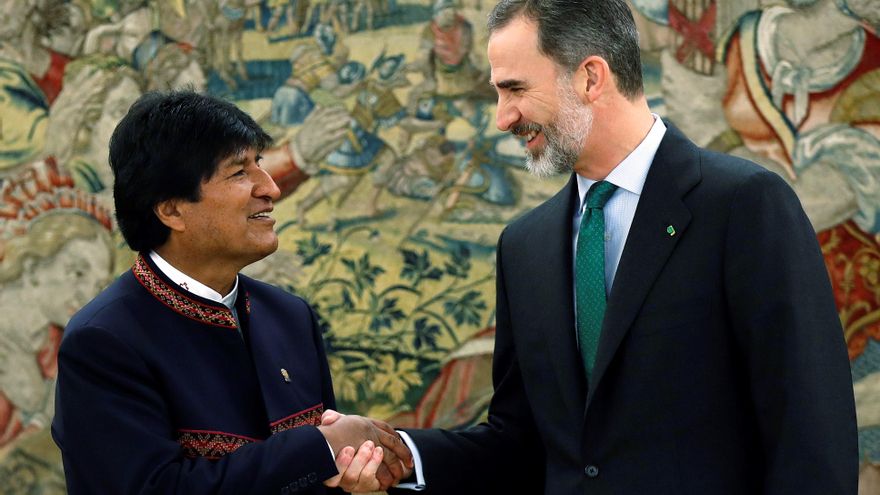 Evo Morales cuestiona la posible visita del rey de España a Bolivia para la investidura de Rodrigo Paz
