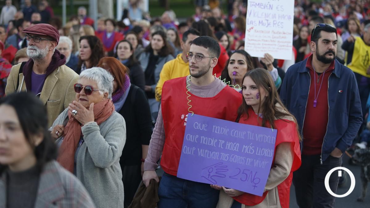 Manifestación contra la violencia machista 25N