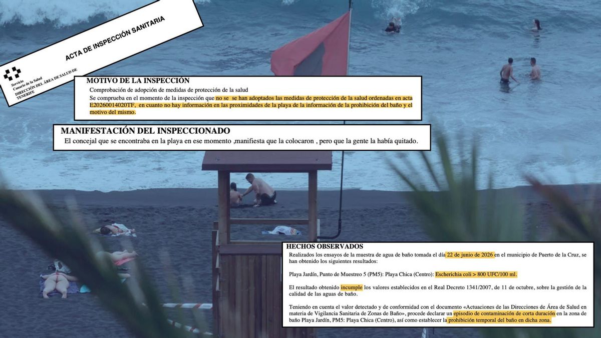 Los informes sobre la contaminación de Playa Jardín en San Juan: no se protegió la salud y un concejal culpó a ''la gente''