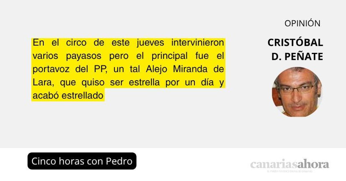 Cinco horas con Pedro