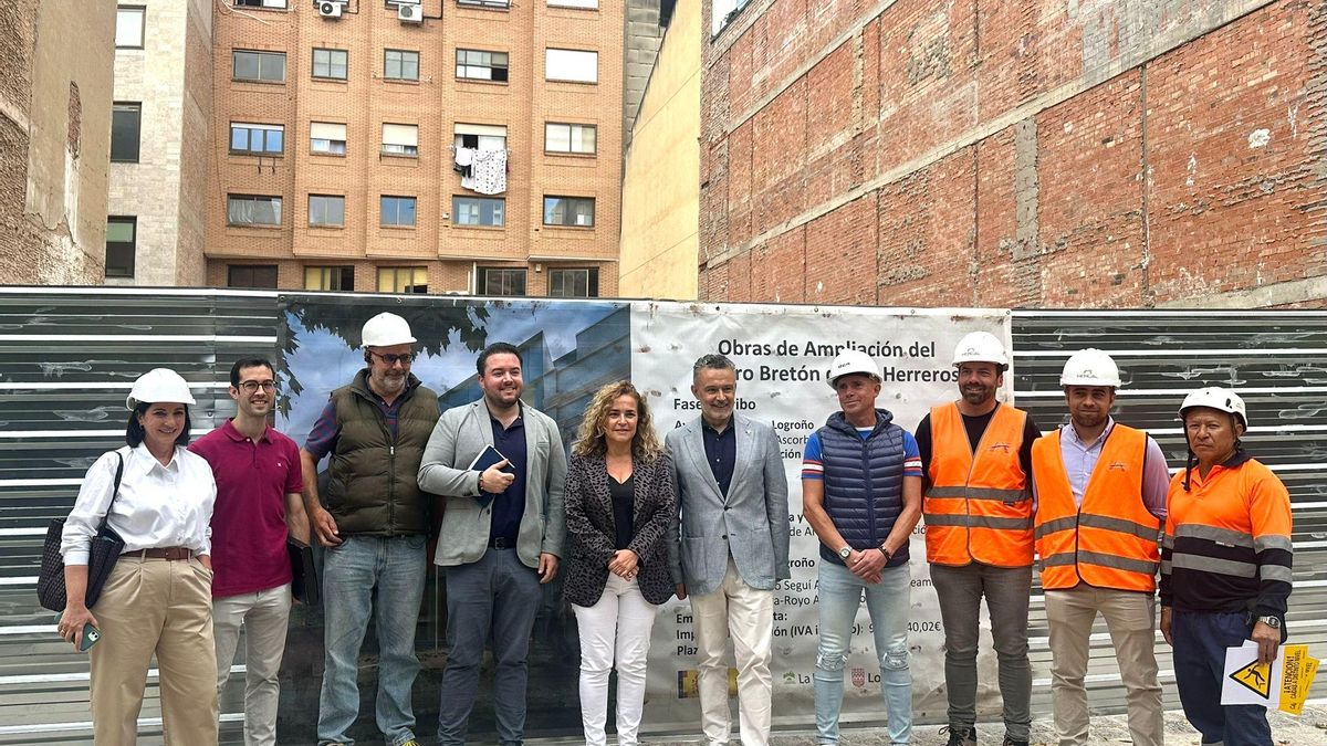 Visita a las próximas obras de ampliación del Teatro Bretón de Logroño