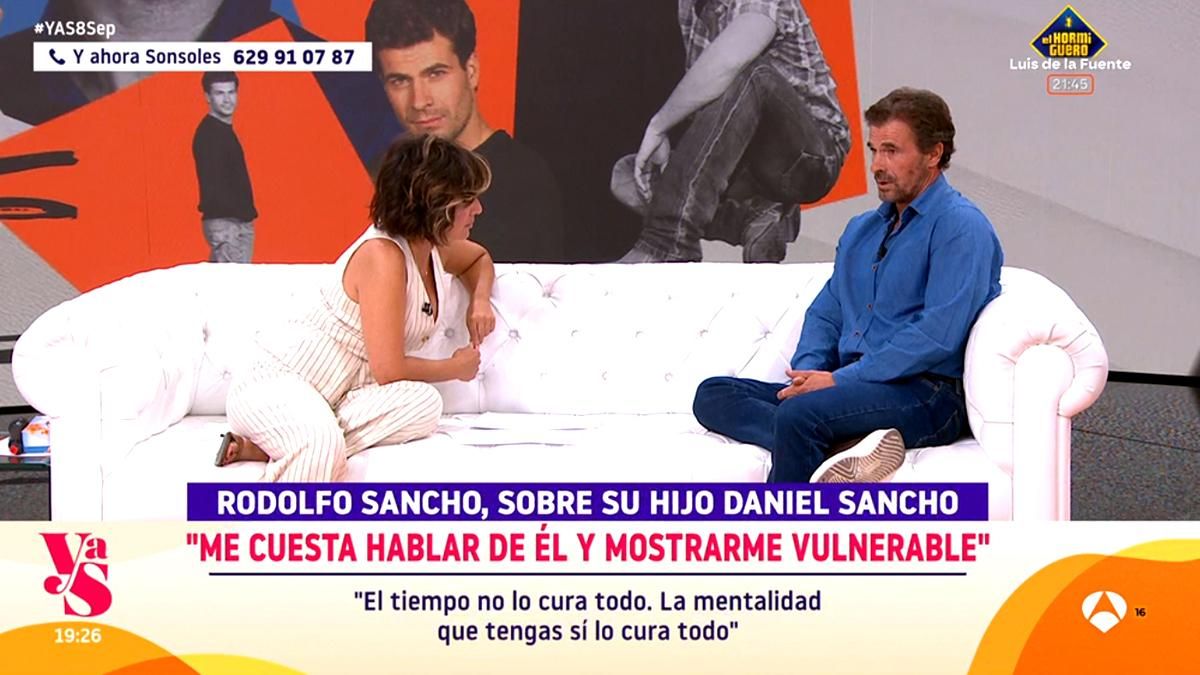 Rodolfo Sancho frena la insistencia de Sonsoles Ónega al preguntarle por su hijo Daniel: "Prefiero que hablemos de mí"