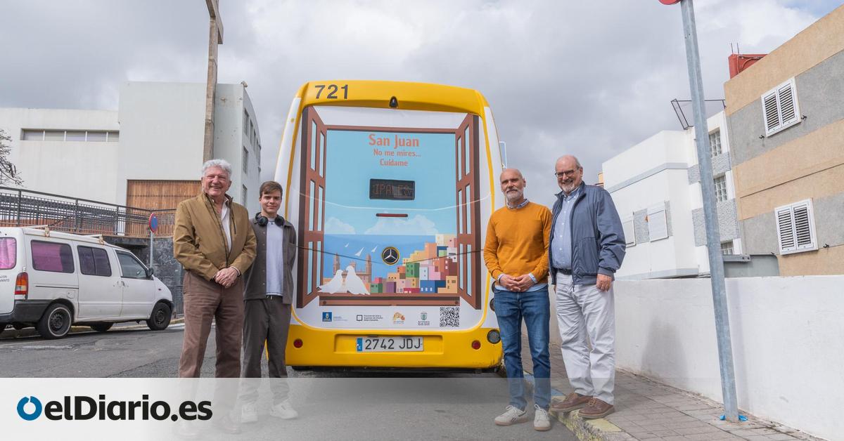 Guaguas Municipales respalda la difusión de apoyo al barrio de San Juan