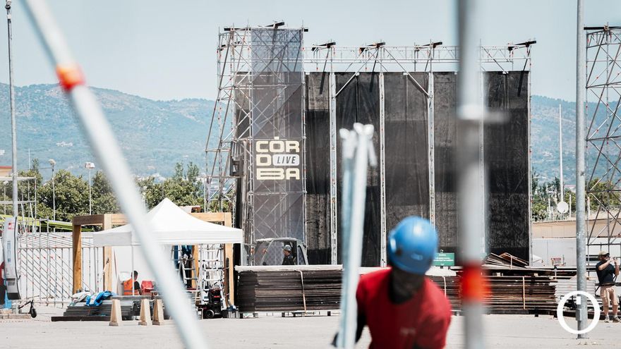 Calor y mucha música: el escenario del Festival Córdoba Live comienza a ser una realidad