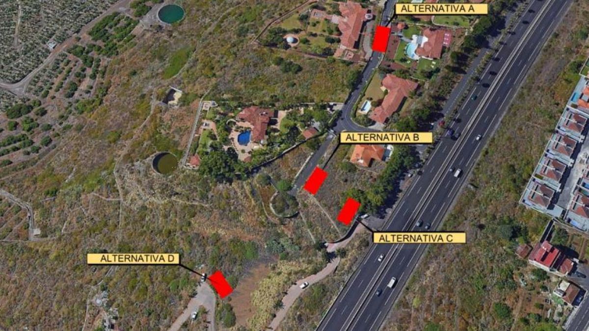 La EBAR en Vista Paraíso iba a construirse en la "Alternativa B", como puede verse en la imagen, pero su ubicación finalmente fue modificada para afectar "lo menos posible" el desarrollo urbanístico en la finca de González