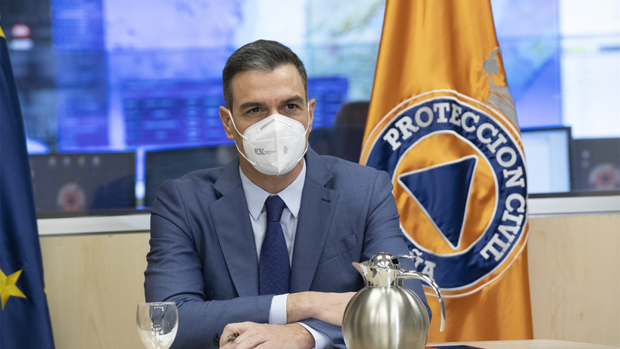 El presidente del Gobierno, Pedro Sánchez,