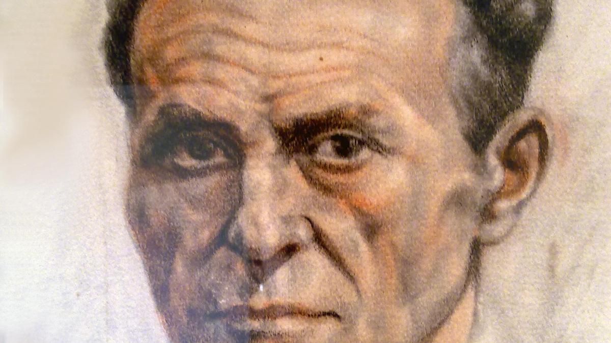 Isabelo López Barroso, dibujado por un compañero preso de la cárcel provincial de Toledo ()