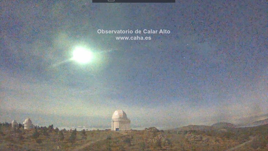 El Observatorio Astronómico de Calar Alto capta una bola de fuego sobre Córdoba