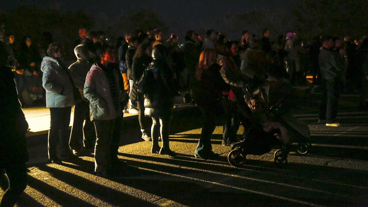 Espectáculo navideño de drones