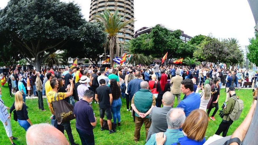 Acto de Vox en Gran Canaria. (Ángel Sarmiento).