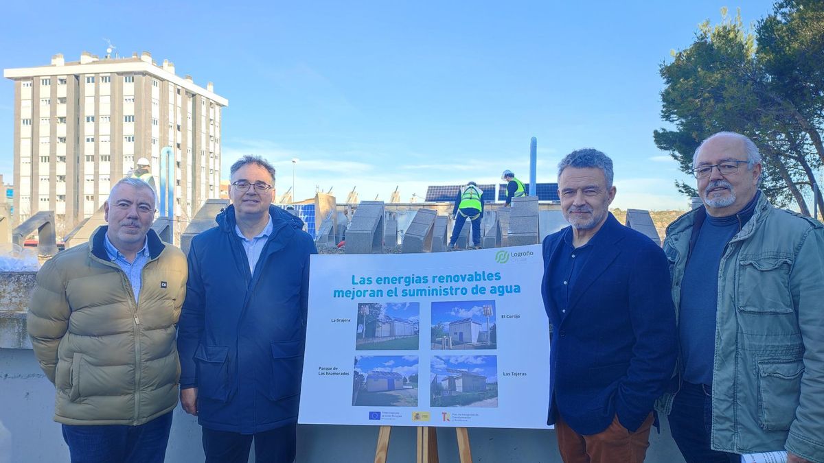 Logroño pone en marcha instalaciones de energía renovables para hacer autosuficientes cuatro depósitos de agua