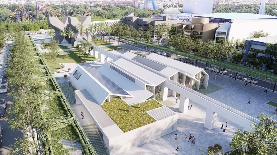 Las técnicas del microclima de la Expo en Sevilla resucitan para convertir una avenida en refugio contra el calor