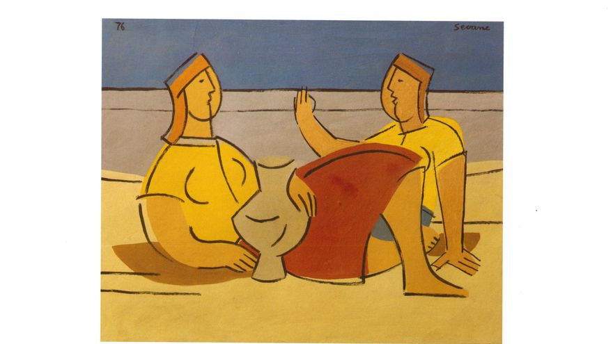 Dúas figuras con cántaro