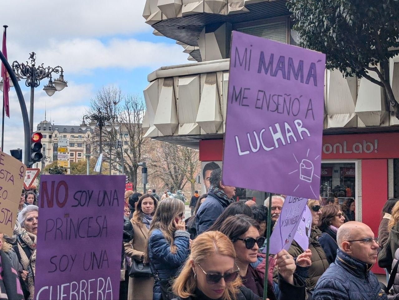 La manifestación del 8M, Día Internacional de las Mujeres, en León