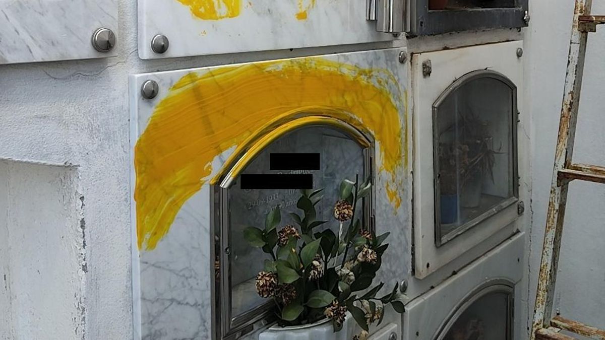 Acto vandálico en el cementerio parroquial de Los Llanos de Aridane