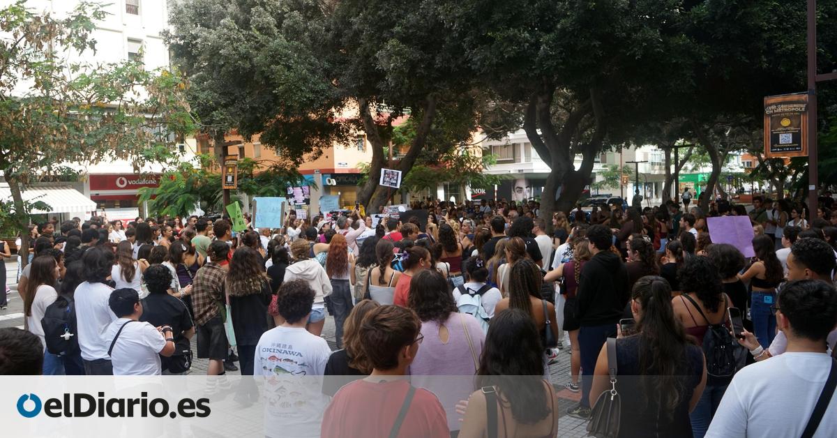 Cientos de estudiantes marchan en Canarias contra el acoso escolar y por Sandra Peña:  Te hacen sentir que no eres nada