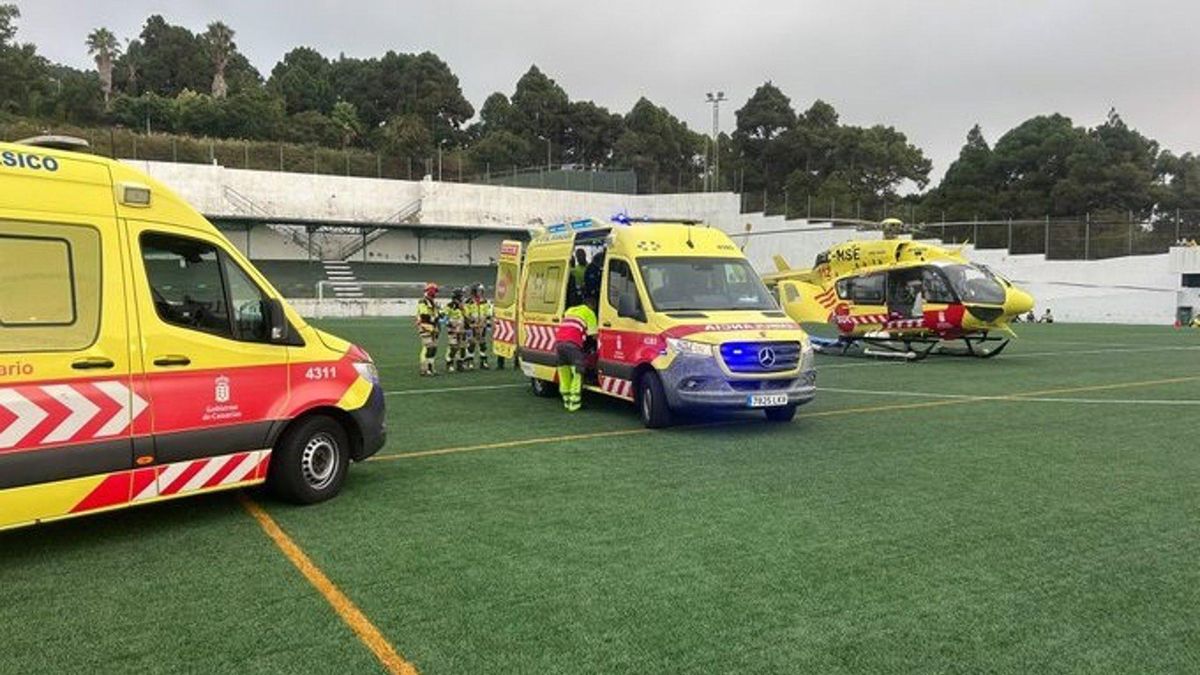 En estado crítico un motorista accidentado en La Guancha