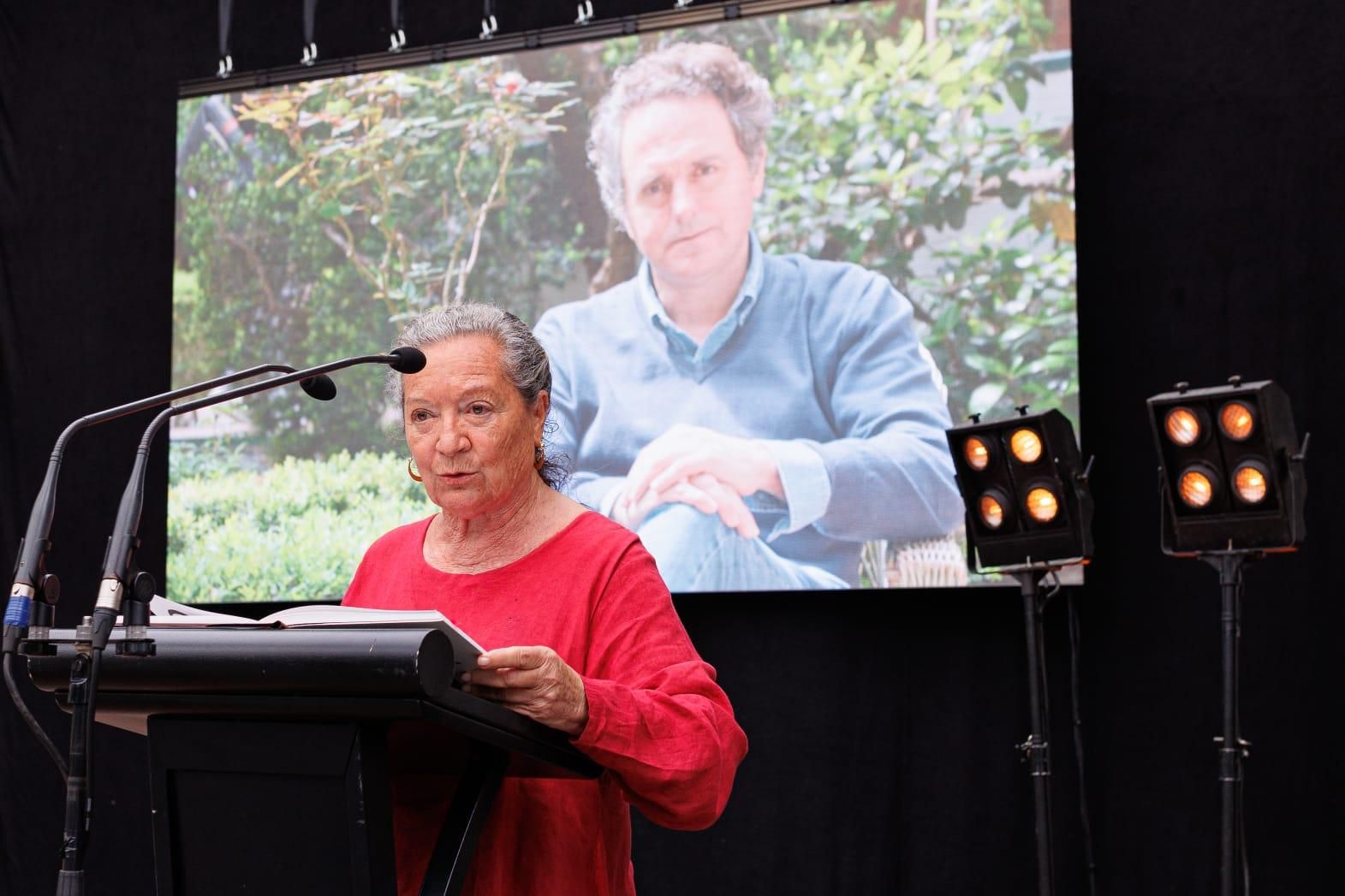 Elsa López durante su intervención. ANDREW GALLEGO