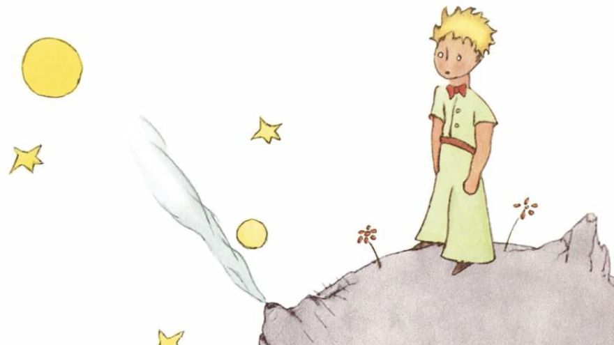 Dibujo de Saint-Exupéry del asteroide ficticio B-612, en el que vivía 'El principito'.
