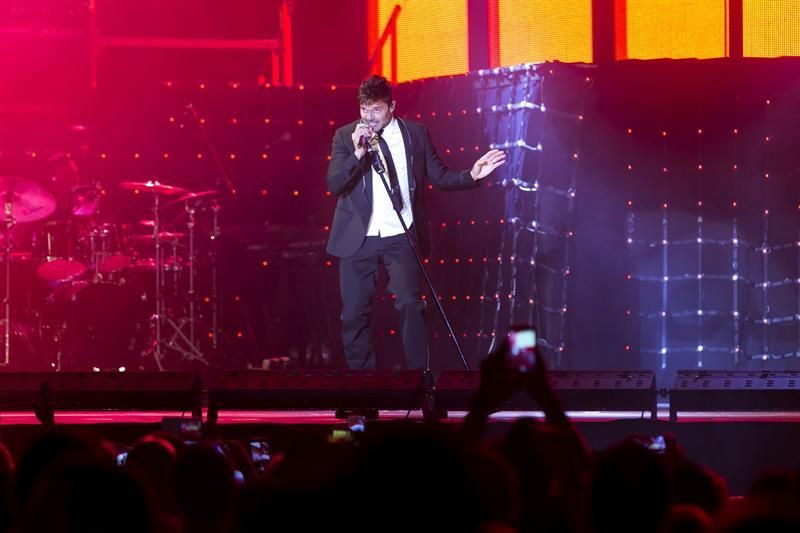 Ricky Martin, durante su actuación en Las Palmas de Gran Canaria. (EFE / Quique Curbelo)