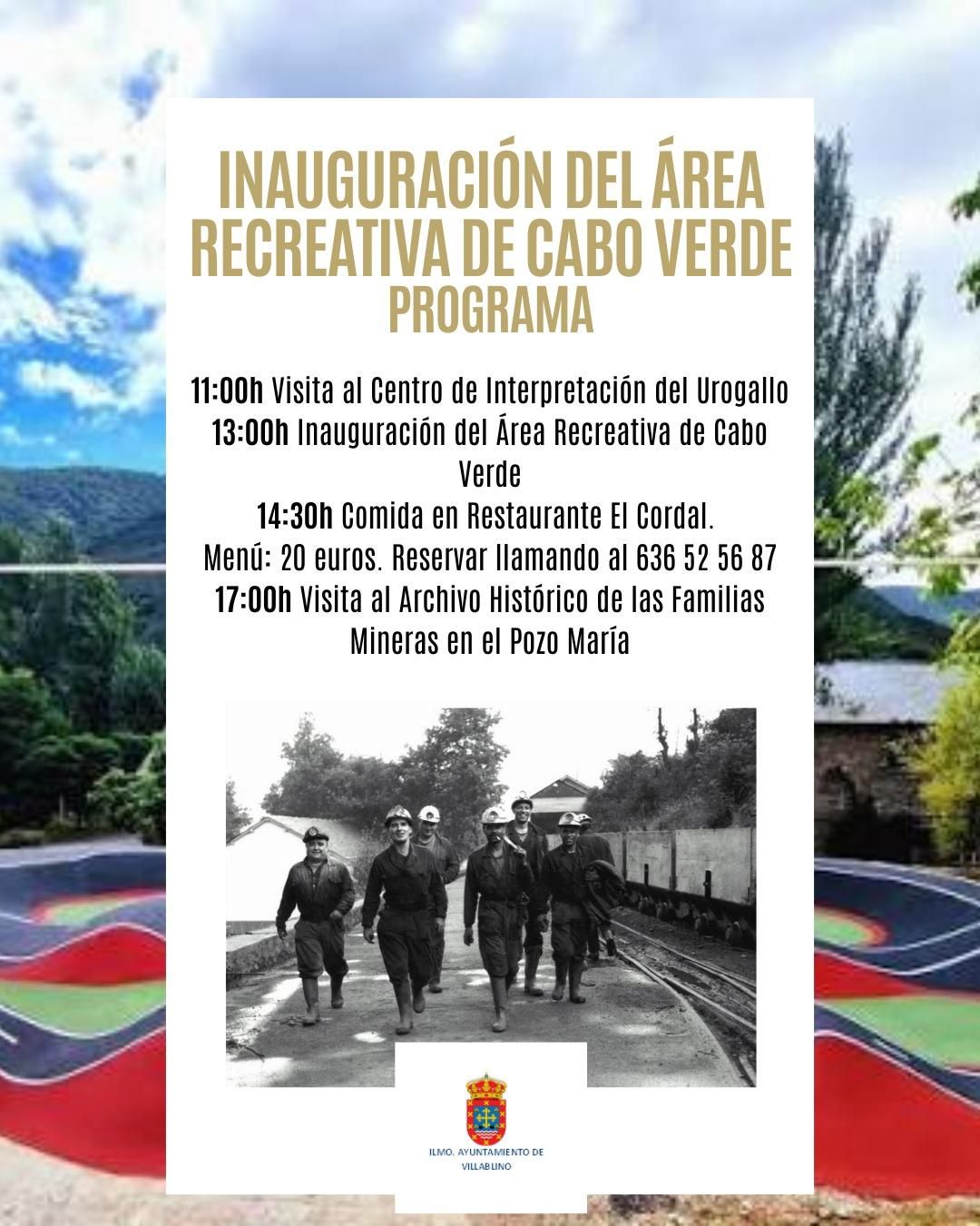 Cartel de los actos en homenaje a los 'vecinos' de Cabo Verde en Laciana.