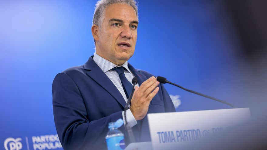 Imagen de archivo del vicesecretario de Política Autonómica, Municipal y Análisis Electoral del PP, Elías Bendodo. EFE/ Toni Galán