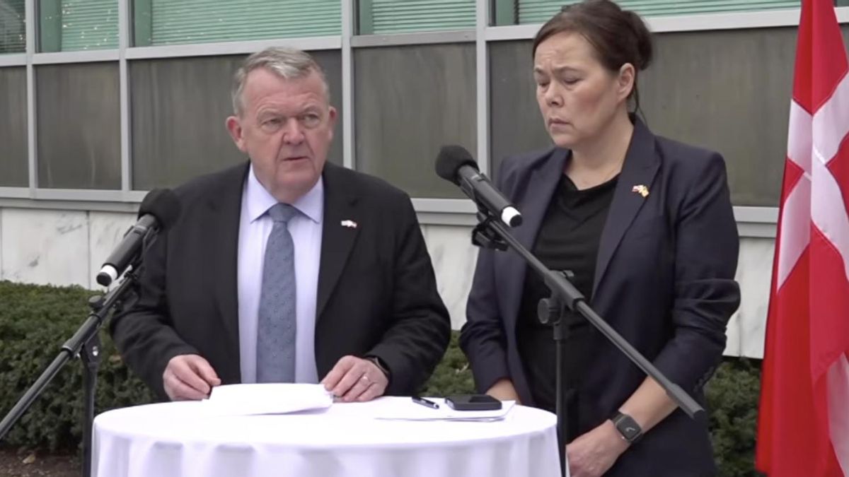 Rueda de prensa de los ministros de Exteriores de Dinamarca y Groenlandia tras la reunión en la Casa Blanca.