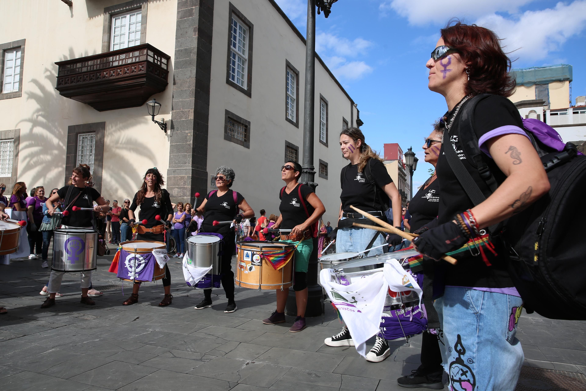 Así se vivió en Gran Canaria la manifestación por el 25N, Día contra la Violencia Machista